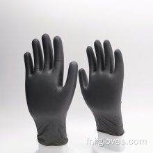 Gants noirs non médicaux en nitrile gants en nitrile jetables